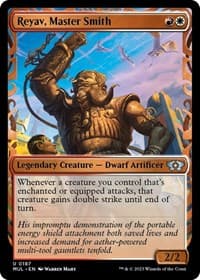 Reyav, Master Smith (Halo Foil) - March of the Machine: Multiverse Legends - Magic: The Gathering card
