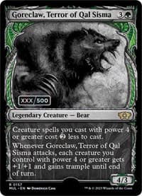 Goreclaw, Terror of Qal Sisma (Serial Numbered) - March of the Machine: Multiverse Legends - Magic: The Gathering card