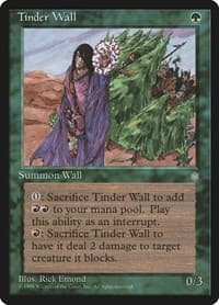 Tinder Wall - Ice Age - Magic: The Gathering card