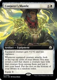Conjurer's Mantle (Extended Art) - Commander: March of the Machine - Magic: The Gathering card