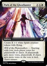 Path of the Ghosthunter (Extended Art) - Commander: March of the Machine - Magic: The Gathering card