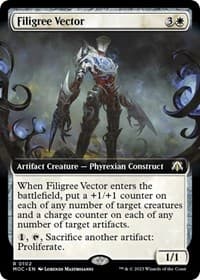 Filigree Vector (Extended Art) - Commander: March of the Machine - Magic: The Gathering card