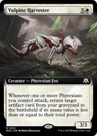Vulpine Harvester (Extended Art) - Commander: March of the Machine - Magic: The Gathering card