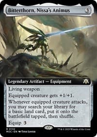 Bitterthorn, Nissa's Animus (Extended Art) - Commander: March of the Machine - Magic: The Gathering card