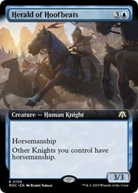 Herald of Hoofbeats (Extended Art) - Commander: March of the Machine - Magic: The Gathering card