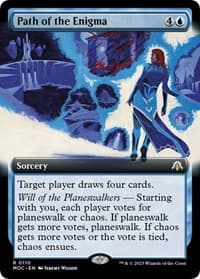 Path of the Enigma (Extended Art) - Commander: March of the Machine - Magic: The Gathering card