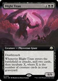 Blight Titan (Extended Art) - Commander: March of the Machine - Magic: The Gathering card