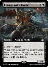 Exsanguinator Cavalry (Extended Art) - Commander: March of the Machine - Magic: The Gathering card
