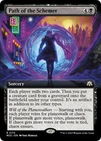 Path of the Schemer (Extended Art) - Commander: March of the Machine - Magic: The Gathering card