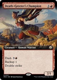 Death-Greeter's Champion (Extended Art) - Commander: March of the Machine - Magic: The Gathering card