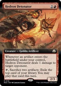 Hedron Detonator (Extended Art) - Commander: March of the Machine - Magic: The Gathering card