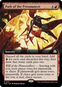 Path of the Pyromancer (Extended Art) - Commander: March of the Machine - Magic: The Gathering card