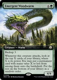 Emergent Woodwurm (Extended Art) - Commander: March of the Machine - Magic: The Gathering card