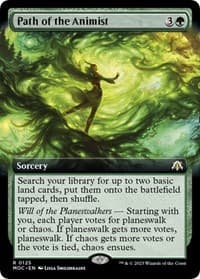 Path of the Animist (Extended Art) - Commander: March of the Machine - Magic: The Gathering card