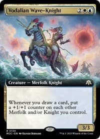 Vodalian Wave-Knight (Extended Art) - Commander: March of the Machine - Magic: The Gathering card