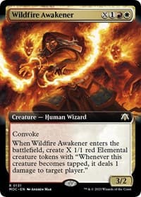 Wildfire Awakener (Extended Art) - Commander: March of the Machine - Magic: The Gathering card