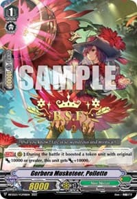 Gerbera Musketeer, Pollette (BCS Hot-Stamp) - Bushiroad Event Cards - Cardfight Vanguard card