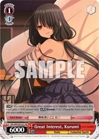 Great Interest, Kurumi - Date A Live Vol.2 - Weiss Schwarz card