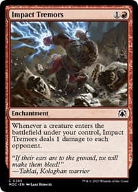 Impact Tremors - Commander: March of the Machine - Magic: The Gathering card