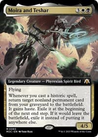 Moira and Teshar (Extended Art) - Commander: March of the Machine - Magic: The Gathering card