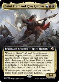 Saint Traft and Rem Karolus (Extended Art) - Commander: March of the Machine - Magic: The Gathering card