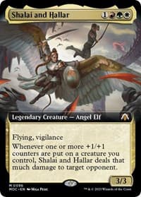 Shalai and Hallar (Extended Art) - Commander: March of the Machine - Magic: The Gathering card