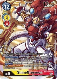 ShineGreymon - Across Time - Digimon Card Game card