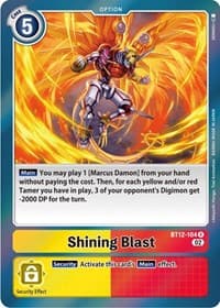 Shining Blast - Across Time - Digimon Card Game card