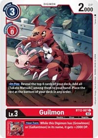 Guilmon - Across Time - Digimon Card Game card