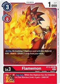 Flamemon - Across Time - Digimon Card Game card
