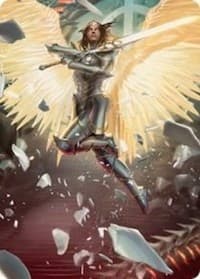 Archangel Elspeth Art Card - Art Series: March of the Machine - Magic: The Gathering card