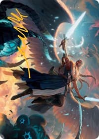 Boon-Bringer Valkyrie Art Card (Gold-Stamped Signature) - Art Series: March of the Machine - Magic: The Gathering card