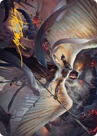Serra Faithkeeper Art Card (Gold-Stamped Signature) - Art Series: March of the Machine - Magic: The Gathering card