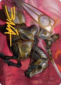 Sigiled Sentinel Art Card (Gold-Stamped Signature) - Art Series: March of the Machine - Magic: The Gathering card