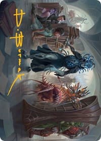 Invasion of Arcavios Art Card (Gold-Stamped Signature) - Art Series: March of the Machine - Magic: The Gathering card