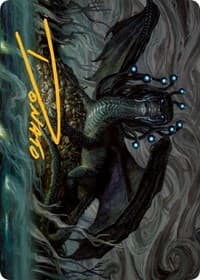 Oculus Whelp Art Card (Gold-Stamped Signature) - Art Series: March of the Machine - Magic: The Gathering card
