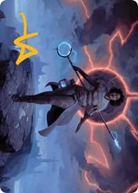 Rona, Herald of Invasion Art Card (Gold-Stamped Signature) - Art Series: March of the Machine - Magic: The Gathering card