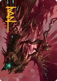 Skyclave Invader Art Card (Gold-Stamped Signature) - Art Series: March of the Machine - Magic: The Gathering card
