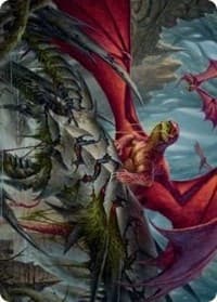 Hoarding Broodlord Art Card - Art Series: March of the Machine - Magic: The Gathering card