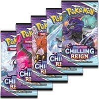 Chilling Reign Booster Pack Art Bundle [Set of 5] - SWSH06: Chilling Reign - Pokemon card