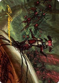 Sheoldred Art Card (Gold-Stamped Signature) - Art Series: March of the Machine - Magic: The Gathering card