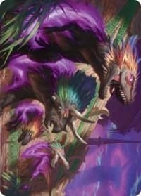 Burning Sun's Fury Art Card - Art Series: March of the Machine - Magic: The Gathering card