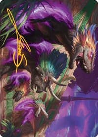 Burning Sun's Fury Art Card (Gold-Stamped Signature) - Art Series: March of the Machine - Magic: The Gathering card