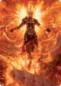 Chandra, Hope's Beacon Art Card - Art Series: March of the Machine - Magic: The Gathering card