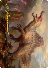 Etali, Primal Conqueror Art Card (Gold-Stamped Signature) - Art Series: March of the Machine - Magic: The Gathering card