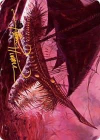 Marauding Dreadship Art Card (Gold-Stamped Signature) - Art Series: March of the Machine - Magic: The Gathering card