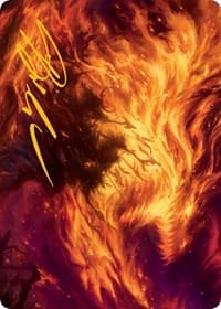 Stoke the Flames Art Card (Gold-Stamped Signature) - Art Series: March of the Machine - Magic: The Gathering card
