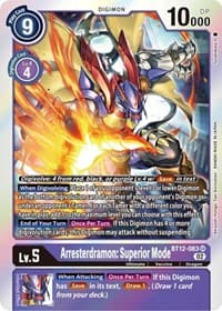 Arresterdramon: Superior Mode - Across Time - Digimon Card Game card