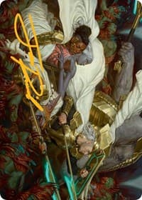 Storm the Seedcore (Gold-Stamped Signature) - Art Series: March of the Machine - Magic: The Gathering card