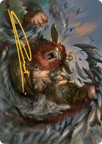Borborygmos and Fblthp Art Card (42/81) (Gold-Stamped Signature) - Art Series: March of the Machine - Magic: The Gathering card